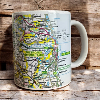 Cover image for 5060995492209 - The OS Map Ceramic Mug - The Broads