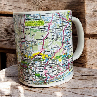 Supplemental image for 5060995492223 - OS Map Ceramic Mug - South Downs National Park