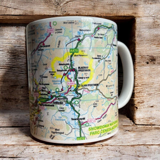 Cover image for 5060995492230 - OS Map Ceramic Mug - Snowdonia National Park