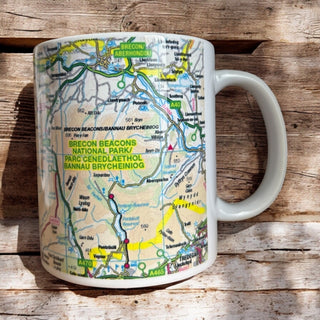 Cover image for 5060995492254 - The OS Map Ceramic Mug - Brecon Beacons National Park