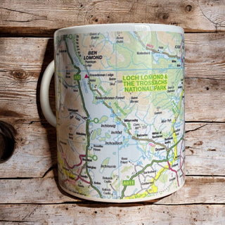Cover image for 5060995492261 - The OS Map Ceramic Mug - Loch Lomond and The Trossachs National Park