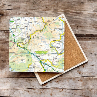 Cover image for 5060995492797 - The OS Map Ceramic Single Coaster - Northumberland National Park