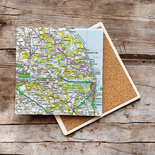 Cover image for 5060995492803 - The OS Map Ceramic Single Coaster - The Broads