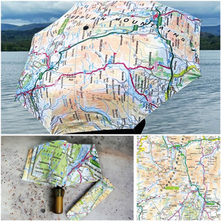 Cover image for 5060995493497 - The OS Map Premium Umbrella - Lake District National Park