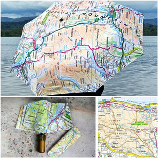 Cover image for 5060995493534 - The OS Map Premium Umbrella - Exmoor National Park