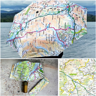 Cover image for 5060995493541 - The OS Map Premium Umbrella - Northumberland National Park
