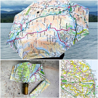 Cover image for 5060995493558 - The OS Map Premium Umbrella - The Broads