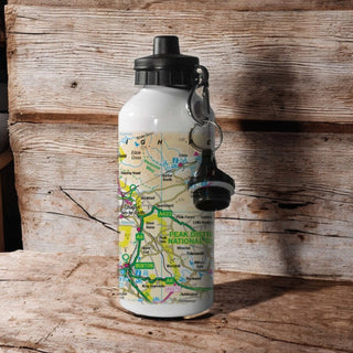 Cover image for 5060995493633 - The OS Map 600ml Metal Water Bottle - Peak District National Park
