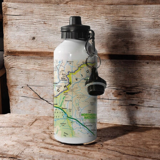 Cover image for 5060995493695 - The OS Map 600ml Metal Water Bottle - Northumberland National Park