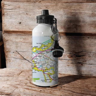 Cover image for 5060995493749 - OS Map 600ml Metal Water Bottle - Pembrokeshire Coast National Park