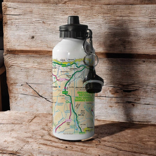 Cover image for 5060995493756 - OS Map 600ml Metal Water Bottle - Brecon Beacons National Park