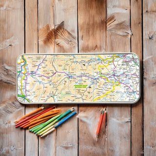 Cover image for 5060995493824 - OS Map Metal Pencil Tin - Yorkshire Dales National Park