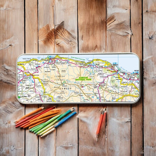 Cover image for 5060995493831 - The OS Map Metal Pencil Tin - Exmoor National Park