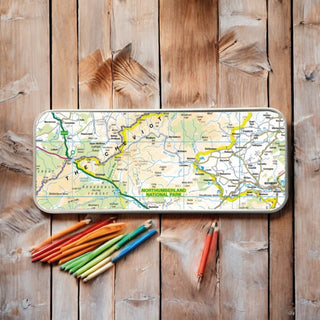 Cover image for 5060995493848 - OS Map Metal Pencil Tin - Northumberland National Park