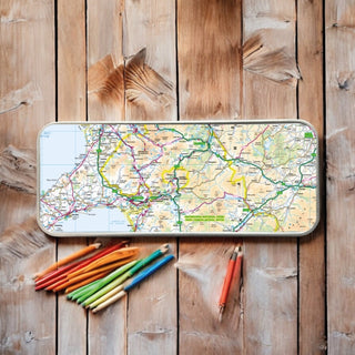 Cover image for 5060995493886 - The OS Map Metal Pencil Tin - Snowdonia National Park