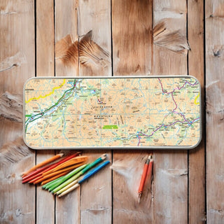 Cover image for 5060995493923 - The OS Map Metal Pencil Tin - Cairngorms National Park