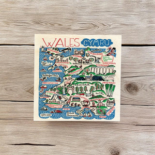 Cover image for 5060995496979 - Julia Gash Wooden Coaster - Wales
