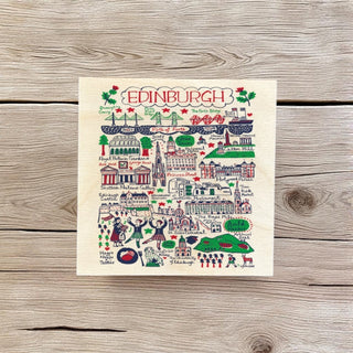 Cover image for 5060995497082 - Julia Gash Wooden Coaster - Edinburgh