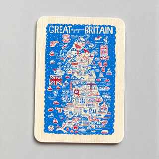 Cover image for 5060995497549 - Julia Gash Wooden Magnet - Great Britain