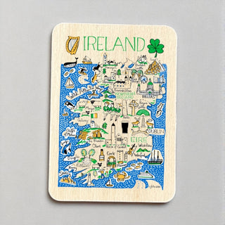 Cover image for 5060995497587 - Julia Gash Wooden Magnet - Ireland