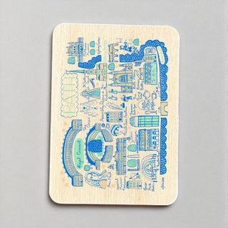 Cover image for 5060995497594 - Julia Gash Wooden Magnet - Bath