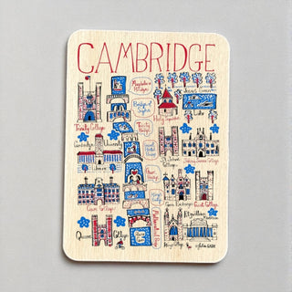 Cover image for 5060995497631 - Julia Gash Wooden Magnet - Cambridge