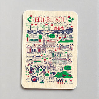 Cover image for 5060995497662 - Julia Gash Wooden Magnet - Edinburgh
