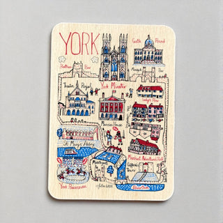 Cover image for 5060995497815 - Julia Gash Wooden Magnet - York
