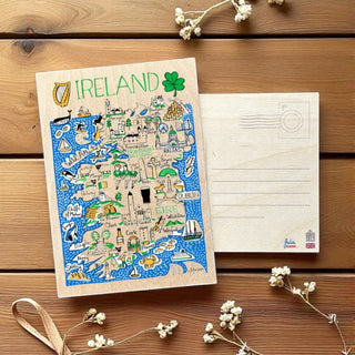 Cover image for 5060995498164 - Julia Gash Wooden Postcard - Ireland