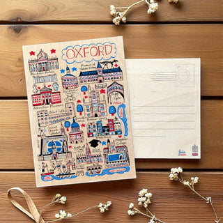 Cover image for 5060995498348 - Julia Gash Wooden Postcard - Oxford
