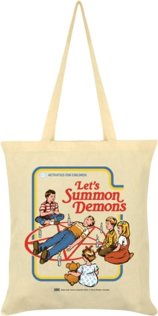 Supplemental image for 5063457006082 - Steven Rhodes (Let'S Summon Demons) Natural Tote Bag
