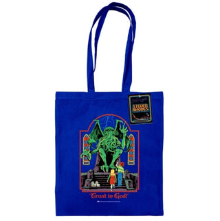 Supplemental image for 5063457006198 - Steven Rhodes (Video Games Rot Your Brain) Bright Royal Tote Bag