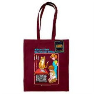 Cover image for 5063457006280 - Steven Rhodes (Kitty's First Offering) Burgundy Tote Bag