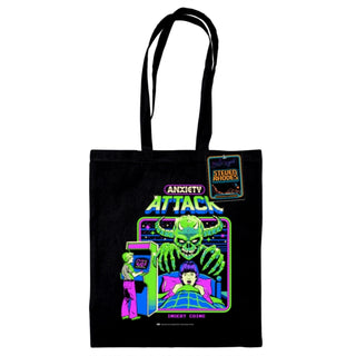 Supplemental image for 5063457006303 - Steven Rhodes (Anxiety Attack) Black Tote Bag