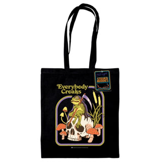 Supplemental image for 5063457006310 - Steven Rhodes (Everybody Croaks) Black Tote Bag
