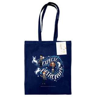 Supplemental image for 5063457006648 - Harry Potter (Expecto Patronum) French Navy Tote Bag