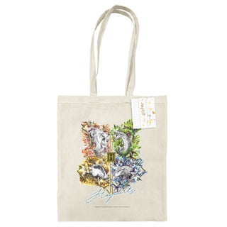 Cover image for 5063457006792 - Harry Potter (Hogwarts Crests ) Natural Tote Bag