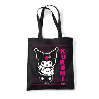 Supplemental image for 5063457019082 - Kuromi (Rocking Out) Tote Bag