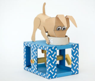 Supplemental image for 5065019252050 - Dogs Dinner -Rob Ives Paper Animation Kit