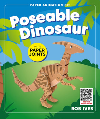 Cover image for 5065019252111 - Poseable Dinosaur -Rob Ives Paper Animation Kit