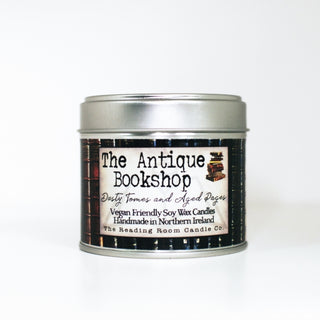 Supplemental image for 5065023895007 - Antique Bookshop- Scented Soy Candle- Dusty Tomes and Aged Pages