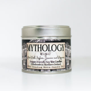 Supplemental image for 5065023895083 - Mythology- Scented Soy Candle- Rich oudh, Saffron, Jasmine and Papyrus
