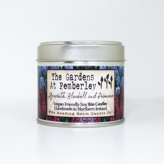 Supplemental image for 5065023895090 - Gardens at Pemberley- Scented Soy Candle- Hyacinth, Bluebell and Primrose