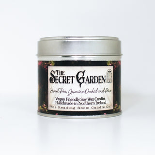 Supplemental image for 5065023895106 - Secret Garden- Scented Soy Candle- Sweetpea, Jasmine, Orchid and Pine