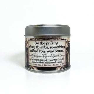 Supplemental image for 5065023895175 - Something Wicked This Way Comes - Scented Soy Candle - Darkly Fragrant Fig and Spiced Orange