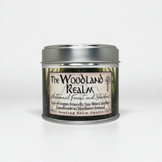Supplemental image for 5065023895182 - Woodland Realm - Scented Soy Candle - Autumnal Forest and Shadow