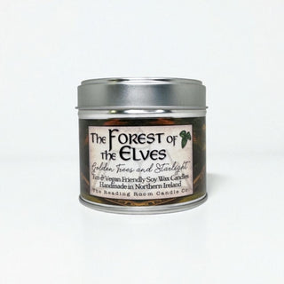 Supplemental image for 5065023895199 - Forest of the Elves - Scented Soy Candle- Golden Trees and Starlight
