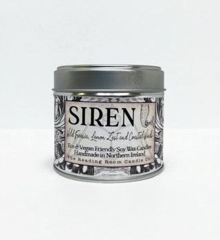 Cover image for 5065023895250 - Siren- Scented Soy Candle - Wild Freesia, Lemon Zest and Coastal Winds