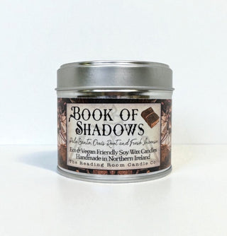 Supplemental image for 5065023895267 - Book of Shadows- Scented Soy Candle - Palo Santo, Orris Root and Fresh Incense