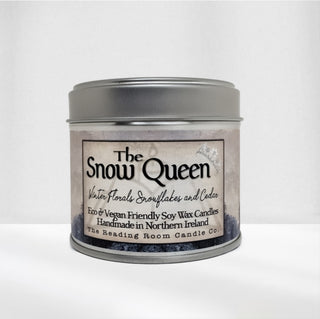 Supplemental image for 5065023895281 - Snow Queen- Scented Soy Candle- Winter Florals, Snowflakes and Cedar